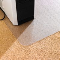 Floortex - Premium Anti-Static Lipped Vinyl Chair Mat for Carpet 45 x 53 inches - Clear - Alternate Views