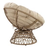 OSP Home Furnishings - Papasan Chair - Cream - Alternate Views