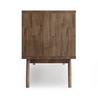 Simpli Home - Clarkson SOLID ACACIA WOOD Low TV Stand in Rustic Natural Aged Brown For TVs up to ... - Alternate Views