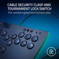 Razer - Kitsune All-Button Optical Arcade Controller for PS5 and PC - Black - Alternate Views