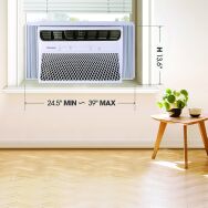 Hisense - 8,000 BTU Window Air Conditioner with ConnectLife App 350 Sq. Ft. with Remote - White - Alternate Views