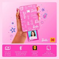 Kodak - x Barbie Step Slim AMZRODBP2K2 Instant Photo Printer, Styled Barbie Case, Paper & More - ... - Alternate Views