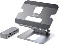 j5create - Multi-Angle Dual HDMI Docking Stand - Silver - Alternate Views