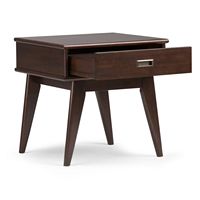 Simpli Home - Draper Mid Century End Table - Medium Auburn Brown - Alternate Views