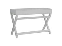 Linon Home Décor - Penrose Two-Drawer Campaign-Style Writing Desk - Gray - Alternate Views