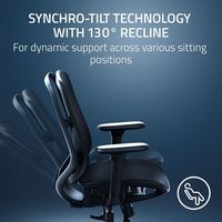 Razer - Fujin with Ultra Durable Breathable Mesh Ergonomic Gaming Chair - Black - Alternate Views