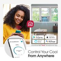 LG - 10,000 BTU Smart Window Air Conditioner - White - Alternate Views