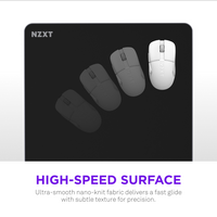 NZXT - Zone Elite Premium Gaming Mouse Pad with Ultra-Smooth Nano-Knit Cloth Surface (Large) - Black - Alternate Views