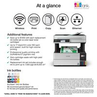 Epson - EcoTank Pro ET-5150 Wireless All-in-One Supertank Printer - White - Alternate Views