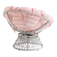 OSP Home Furnishings - Papasan Chair - Pink - Alternate Views