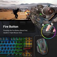 REDRAGON - M901-K-2 Wired MMO Gaming Mouse, 12400 DPI, RGB, 19 Programmable Buttons, Weight Tunin... - Alternate Views
