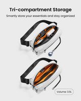 tomtoc - Aviator-T35 3.5L X-Pac Sling Bag with RFID Blocking, Minimalist Crossbody Bag Chest Shou... - Alternate Views