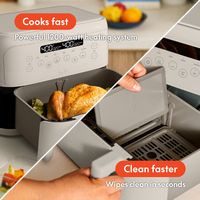 Bella - 4-qt. TriZone Air Fryer - Oatmilk - Alternate Views