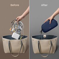 tomtoc - Light-T12 Electronic Accessory Organizer Tech Pouch Cable Bag Travel Case for Cords, Cab... - Alternate Views