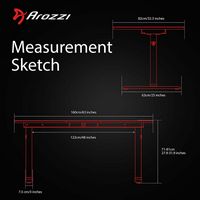Arozzi - Arena Ultrawide Curved Gaming Desk - Pure Black - Alternate Views