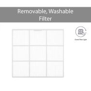 LG - 570 Sq. Ft. 12,200 BTU 230V Window Air Conditioner with Cool, Heat and Wi-Fi Control - White - Alternate Views