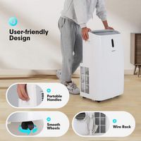 Costway Ashrae 8000 BTU Portable Air Conditioner Cools up to 200 sq.ft & Dehumidifier Function Re... - Alternate Views