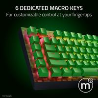Razer - BlackWidow V4 X Full Size Wired Mechanical Green Clicky Switch Gaming Keyboard with Chrom... - Alternate Views