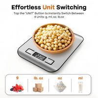 Arboleaf Food Kitchen Scale, 1g/0.01oz Precise Food Scales for Kitchen, Tare Function, Stainless ... - Alternate Views