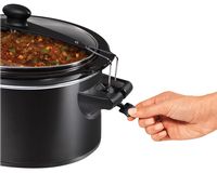 Hamilton Beach - Stay or Go 6 Quart Slow Cooker - Black - Alternate Views