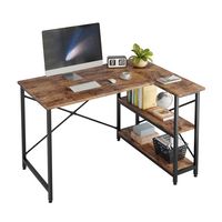 Bestier L-Shaped Corner Computer Desk with Storage Shelf - 48