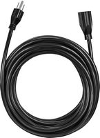 Best Buy essentials™ - 25' 16 AWG Indoor/Outdoor Extension Power Cord - Black - Alternate Views