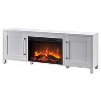 Yarmouth Log Fireplace TV Stand for Most TVs up to 75