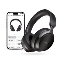 Bose - QuietComfort Ultra Wireless Noise Cancelling Over-the-Ear Headphones - Black - Alternate Views