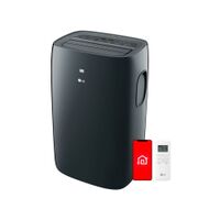LG - 400 Sq. Ft. Smart Portable Air Conditioner - Black - Alternate Views