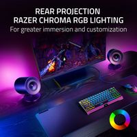 Razer - Nommo V2 Full-Range 2.1 PC Gaming Speakers with Wired Subwoofer (3 Piece) - Black - Alternate Views