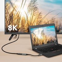 Insignia™ - 8K DisplayPort to HDMI Adapter - Black - Alternate Views