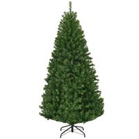 Costway - 6Ft Pre-Lit Artificial Christmas Tree Hinged 350 LED Lights - Green - Alternate Views