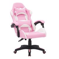 CorLiving - Ravagers Gaming Chair - Pink and White - Alternate Views