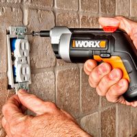 WORX - WX252L 4V XTD Xtended Reach Cordless Screwdriver, Red - Red - Alternate Views