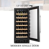 Lanbo - 15 Inch 31 Bottle Built-in or Freestanding Wine Cooler with Digital Temperature Control a... - Alternate Views