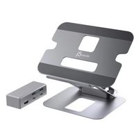 j5create - Multi-Angle 4K Docking Stand - Silver - Alternate Views