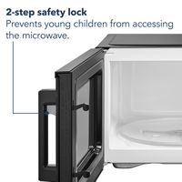 Insignia™ - 1.1 Cu. Ft. Countertop Microwave - Black - Alternate Views