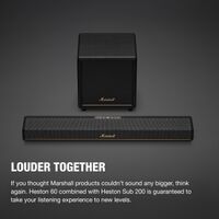 Marshall - Heston Sub 200 Subwoofer with Deep Bass and Bluetooth LE Connectivity for TV / Movies ... - Alternate Views
