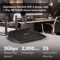 NETGEAR - Nighthawk AX3000 Dual-Band Wi-Fi 6 Router - Black - Alternate Views