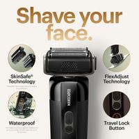 Manscaped - The Chairman Pro Essentials Kit Rechargeable Wet/Dry Electric Foil Face Shaver and Sk... - Alternate Views
