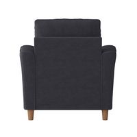 CorLiving - Georgia Upholstered Accent Chair - Dark Grey - Alternate Views