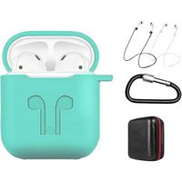 SaharaCase - Case for Apple AirPods (1st Generation and 2nd Generation) - Oasis Teal - Alternate Views