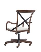 Linon Home Décor - Hammond Rustic Bentwood Office Chair With Arms - Beige - Alternate Views