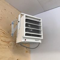 NewAir - Hardwired Electric Garage Heater, Ceiling Mounted with Adjustable Louvers and Tilt Head,... - Alternate Views