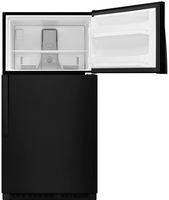 Whirlpool - 20.5 Cu. Ft. Top-Freezer Refrigerator - Black - Alternate Views