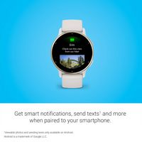 Garmin - vívoactive 5 GPS Smartwatch 42 mm Fiber-reinforced polymer - Gold Aluminum and Ivory - Alternate Views