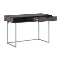 CorLiving - Auston 1-Drawer Desk - Gray - Alternate Views