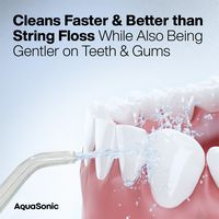 AquaSonic - Elite Flosser - Rechargeable Water Flosser with 4 Tips - Oral Irrigator with 4 Modes ... - Alternate Views