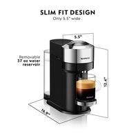 Nespresso - Vertuo Next Premium Coffee and Espresso Maker plus Aeroccino3 Milk Frother in Black -... - Alternate Views