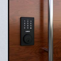 Lorex - Bluetooth Deadbolt Smart Lock with Touchpad - Matte Black - Alternate Views